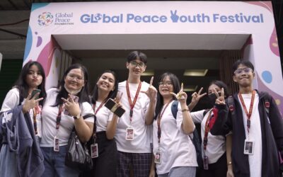 Youth Posing at the Global Peace Youth Festival